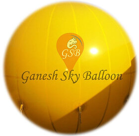 GANESH SKY BALLOON Sky Balloon Blue Big Advertising PVC Sky Balloon (10x10 feet)  ( Yellow)