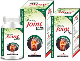 Zenius Joint Care Kit for Joint Pain Relief - ( 60 Capsules  60ml Oil )