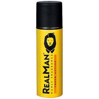 Realman Manly Fragrance Fresh Active Deodorant Body Spray 150 Ml