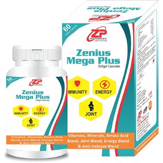 Zenius Mega Plus multivitamin Capsule for Immunity, Power  Joint
