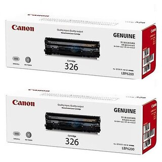                       Canon 326 Laser Toner Cartridge Black Pack Of 2 For  Printers LBP6230dw,LBP6230dn                                              