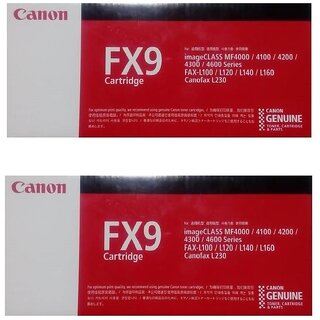                       Canon 2 pack FX9 Black Toner Cartridge                                              