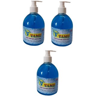                       VAMU Liquid perfume Handwash Soap For Softer, Smoother And Moisturised Skin cool - 500 ml(Pack Of 3)                                              