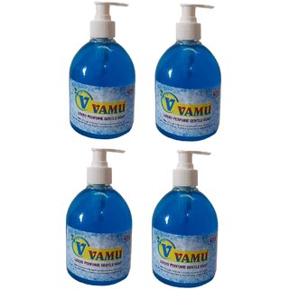                       VAMU Liquid perfume Handwash Soap For Softer, Smoother And Moisturised Skin cool - 500 ml(Pack Of 4)                                              