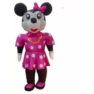                       GANESH SKY BALLOON Sky Balloon Air Inflatable Minnie Mouse Character Mascot (7.5 Feet )  (Pink, Black)                                              