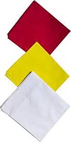 Cotton cloth for Puja set of three (Red, yellow, white)