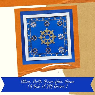 VSP VASTU SAMADHAN - 216 Ultima North Brass Helix Frame to Balance the Earth / Water Element of the North VSP VASTU SAMADHAN - 216 Ultima North Brass Helix Frame to Balance the Earth / Water Element of the North