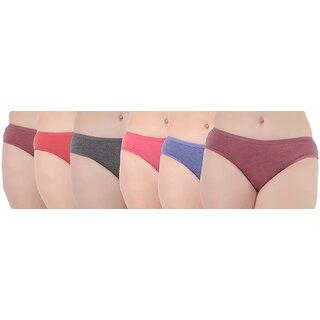 Best Kids LOVING CARE Pack of 6 panty Women Bikini Multicolor Panty(BRZ0024) 2025 at ShopCircuit
