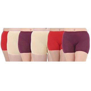                       Loving Care Women Boy Short Panties Pack of 6                                              