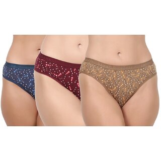 Trendy Women Loving Care Mid Waist Cotton Panty (Pack of 3) 2025 at ShopCircuit | ONDC