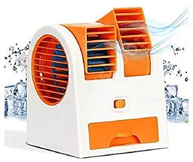 Portable MINI Plastic Air Conditioner Water Cooler Mini Fan Use in Car/Home/Office and Other (Multicolour)