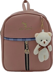 Life Today Backpack Fashion Vegan Leather Small Daypacks Purse for Girls and Women Waterproof Daypack (Pink, 3 L)