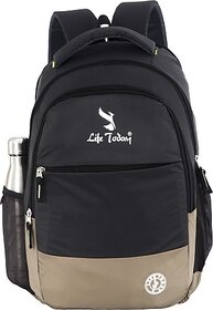 Life Today Large 36 L Backpack Bags for Men and Women School Bags (Black)