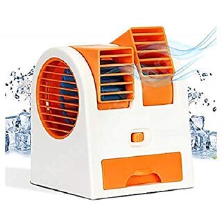 Portable MINI Plastic Air Conditioner Water Cooler Mini Fan Use in Car/Home/Office and Other (Multicolour)