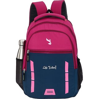                      Life Today Large 35 L Backpack Bags For Men | College Backpack | School Bag | Office Bag (Blue)                                              