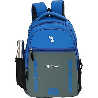                       Life Today Large 35 L Backpack Bags For Men | College Backpack | School Bag | Office Bag (Grey)                                              