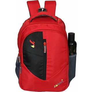                       Casual school bags Waterproof School Bag Waterproof Backpack Waterproof Backpack (Red, 35 L)                                              