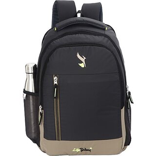                       Life Today Large 35 L Laptop Backpack Bags For Men & Women | School Backpack | Lightweight College Back Pack (Black)                                              