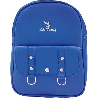                       Backpack Small 10 L Backpack New Trendy Fashionable Backpack & Girl Waterproof Backpack (Blue, 10 L)                                              