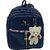 Life Today Backpack Fashion Vegan Leather Small Daypacks Purse for Girls and Women Waterproof Daypack (Blue, 3 L)