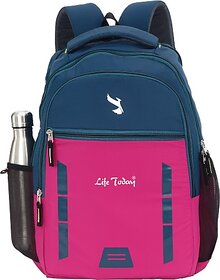 Life Today Large 35 L Backpack Bags For Men | College Backpack | School Bag | Office Bag (Pink)