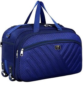 Avila 60 L Strolley Duffel Bag - 60 L 20 INCH Luggage Bag    Travel Bag For Men    Women Duffle Luggage Trolly Bags - Blue - Large Capacity