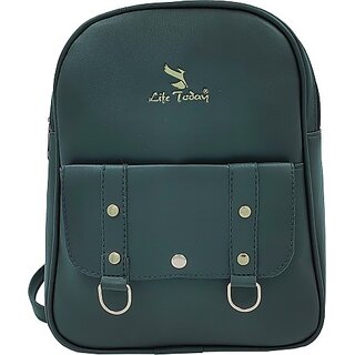                       Backpack Small 10 L Backpack New Trendy Fashionable Backpack & Girl Waterproof Backpack (Black, 10 L)                                              