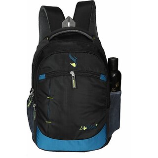                       Life Today Medium 25 L Laptop Backpack Large 25 L Laptop Backpack Office/College/School/Travel (Black)                                              