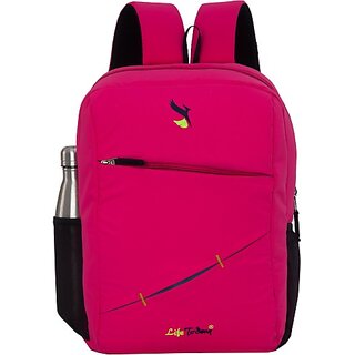 Life Today Medium 25 L Laptop Backpack 15.6 inch Laptop Backpack/Office Bag/School Bag/College Bag/Business Bag (Pink)