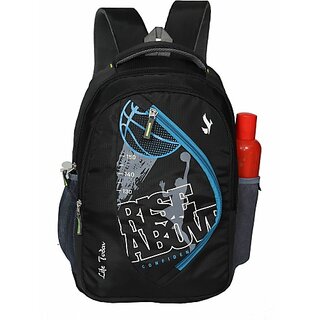                       School Bags / College Bags for Boys and Girls  Backpack / Daypack Waterproof Backpack (Black, 25 L)                                              