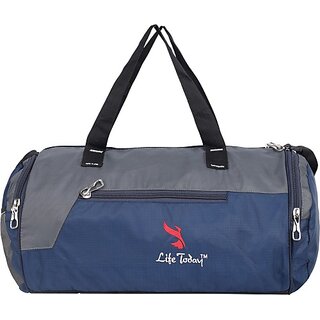 Life Today 40 L Hand Duffel Bag - Gym Bags for Men and Women | Shoulder bags for Outdoor Yoga and Training - Grey - Regular Capacity