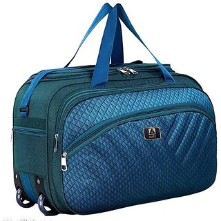 Avila 60 L Strolley Duffel Bag - 60 L 20 INCH Luggage Bag    Travel Bag For Men    Women Duffle Luggage Trolly Bags - Green - Large Capacity