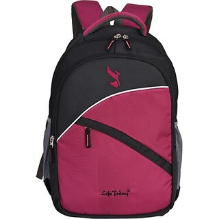                       Life Today Large 33 L Laptop Backpack Laptop Bags for Men and Women (Pink)                                              