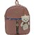 Small Backpack Girls Stylish Bag Vegan Leather Bags 3 L Backpack (Pink)
