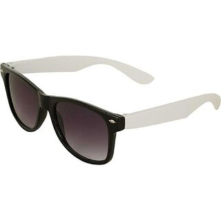                       UZAK UV Protection Wayfarer Sunglasses (43) (For Men & Women, Black)                                              