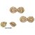 Golden Color 2 Part Metal Frog Button / Frog Buckle Rhinestone buttons