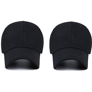                       EAGLEBUZZ Solid Sports/Regular Cap (Pack of 2)                                              