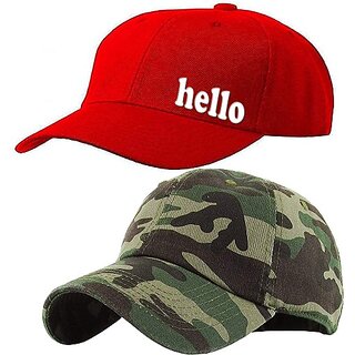                       EAGLEBUZZ Printed Sports/Regular Cap (Pack of 2)                                              