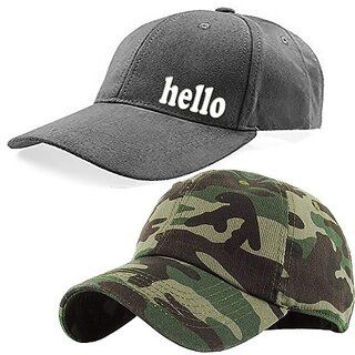                       EAGLEBUZZ Printed Sports/Regular Cap (Pack of 2)                                              