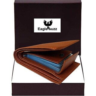 EAGLEBUZZ Men Tan Artificial Leather Wallet - Regular Size (12 Card Slots) EAGLEBUZZ Men Tan Artificial Leather Wallet - Regular Size (12 Card Slots)