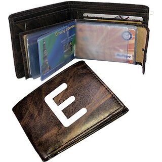                       EAGLEBUZZ Men  and  Women Casual Brown Artificial Leather Wallet (9 Card Slots)                                              