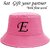 EAGGLEBUZZ Letter cotton hat (Pink, Pack of 1)