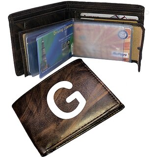                       EAGLEBUZZ Men Casual Brown Artificial Leather Wallet (9 Card Slots)                                              