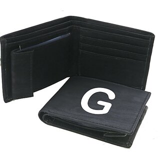                      EAGLEBUZZ Men Casual Black Artificial Leather Wallet (9 Card Slots)                                              