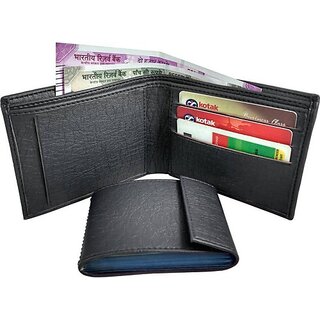                       EAGLEBUZZ Boys Black Artificial Leather Wallet - Regular Size (4 Card Slots)                                              