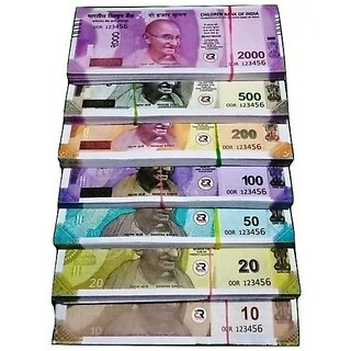 UZAK Combo 40 Each x 7280 Prank Note) Playing Currency Notes for Fun Paper Kids GAG TOYS Gag Toy  (Multicolor)