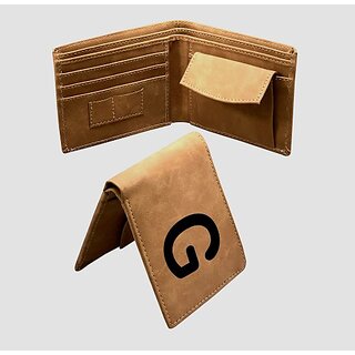                       EAGLEBUZZ Men Casual Khaki Artificial Leather Wallet (9 Card Slots)                                              