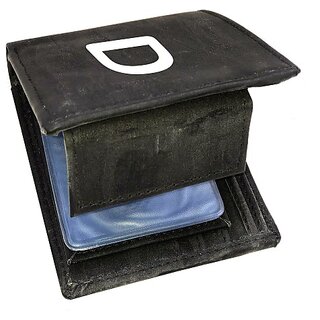                       EAGLEBUZZ Men  and  Women Black Artificial Leather Wallet (9 Card Slots)                                              