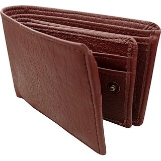                      EAGLEBUZZ Men Maroon Artificial Leather Wallet - Mini (7 Card Slots)                                              