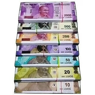                       UZAK Combo 70 Each x 7=490 Prank Note) Playing Currency Notes for Fun Paper Kids GAG TOYS Gag Toy  (Multicolor)                                              